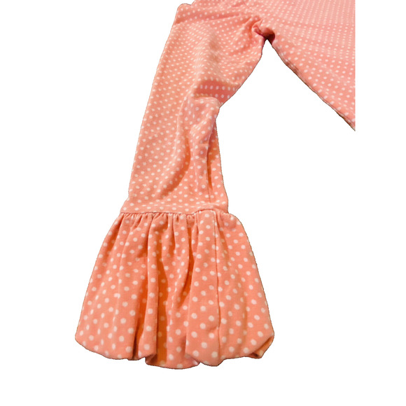 Shrimp and Grits Kids Pink Polka Dot Girls Long Sleeve Shirt L (7-8) - Picture 11 of 12